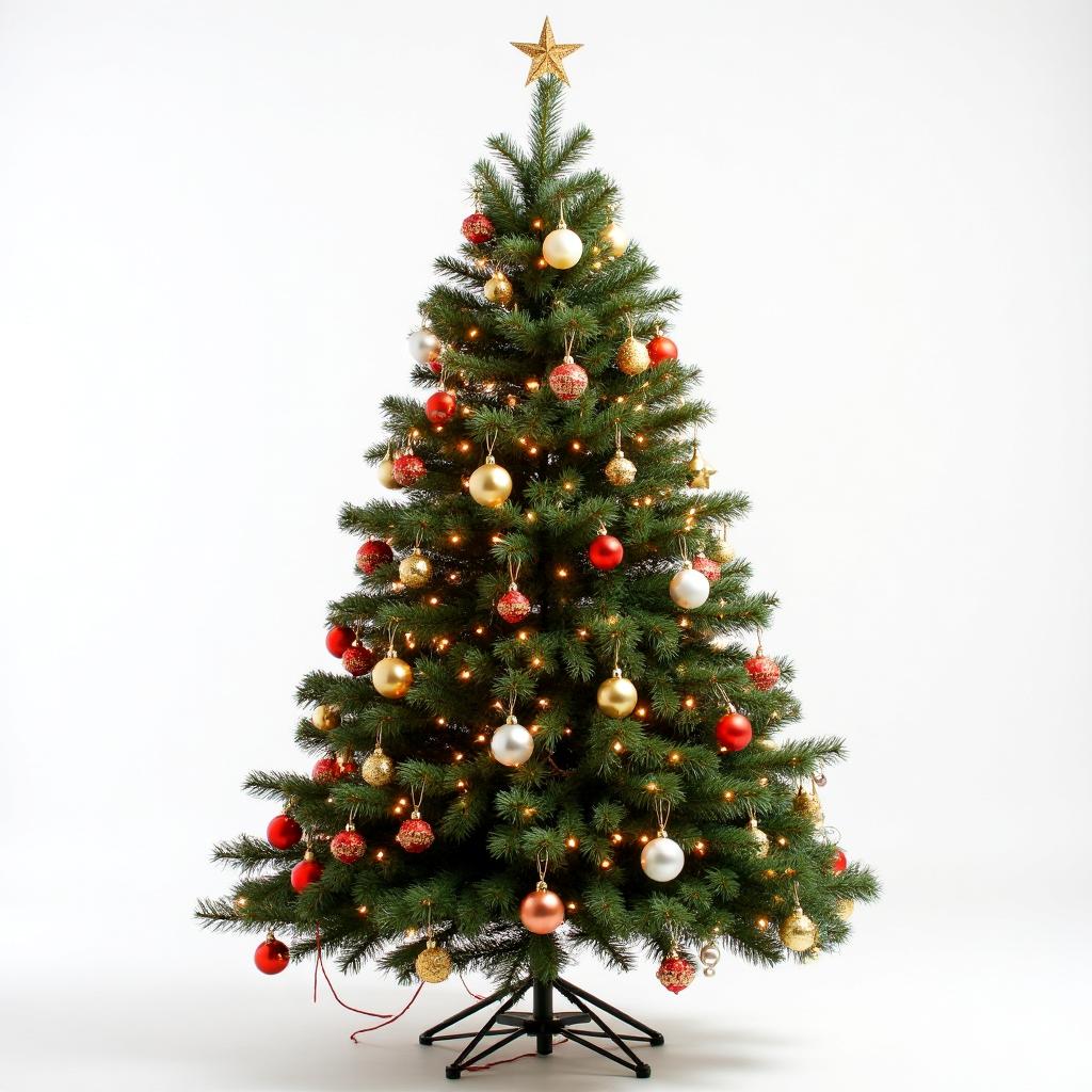 Kit Árvore Completa de Natal 1.2m a 1.9m - Ângulo 2